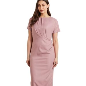 symbol premium women's fitted draped dress