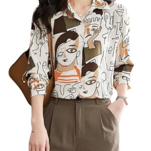 toplot women's floral regular fit shirt